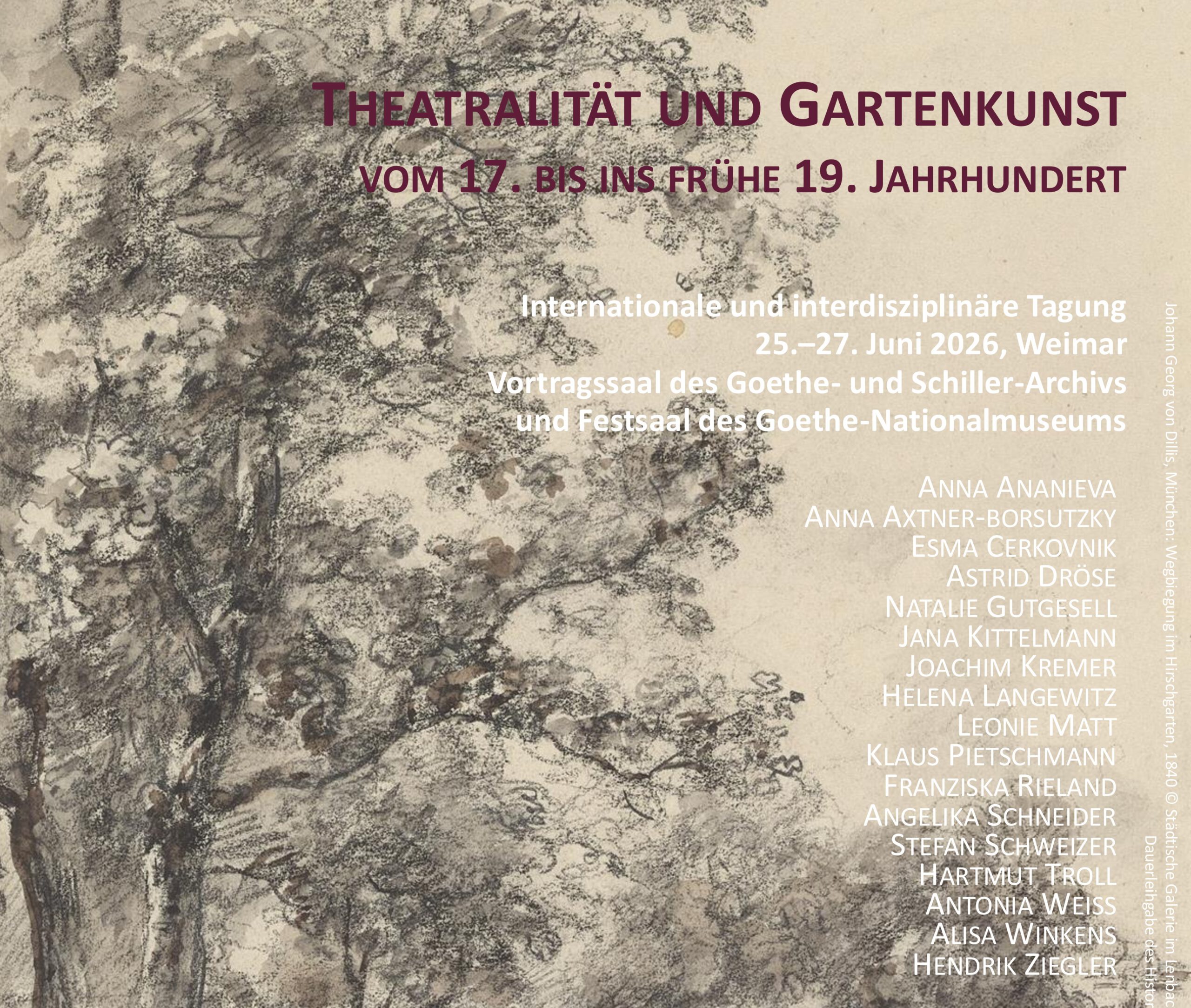 Tagung zu „Theatralität und Gartenkunst“